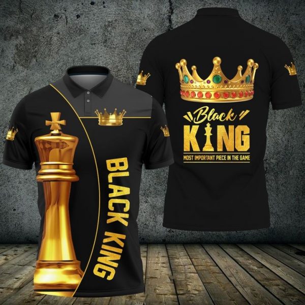 Black King Lion I Am Who I Am Your Approval Isn#8217t Needed 3D Polo Shirt