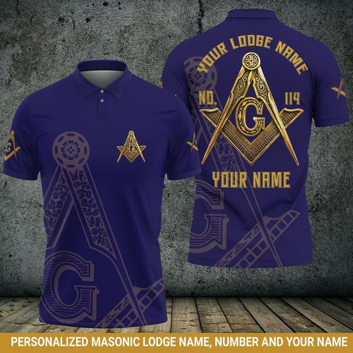 Personalized Freemason 3D Aop Polo Shirt