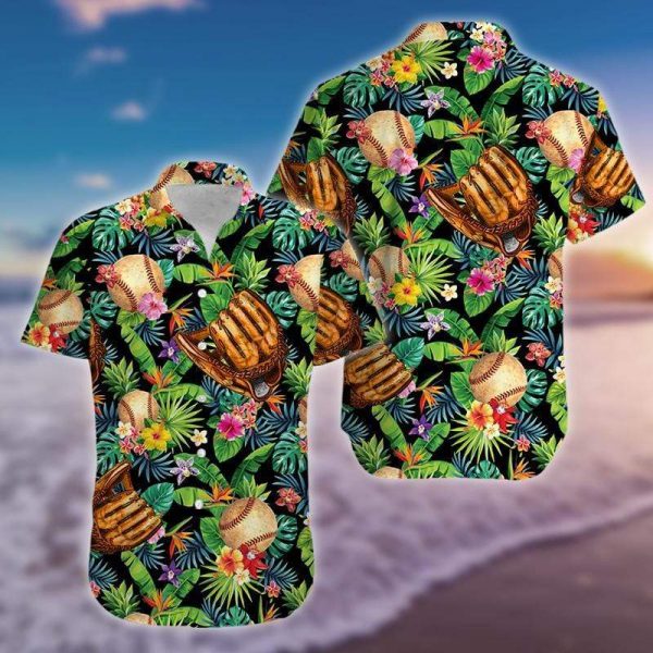 Baseball and Tacos Floral Hawaiian Aloha Shirts Fantastic