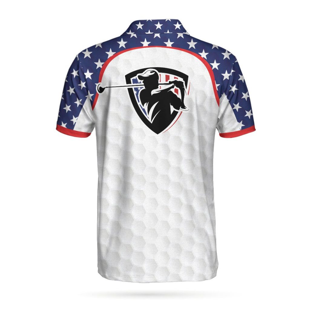 American Flag Golf Texture 3D Aop Polo Shirt