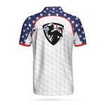 American Flag Golf Texture 3D AOP Polo Shirt