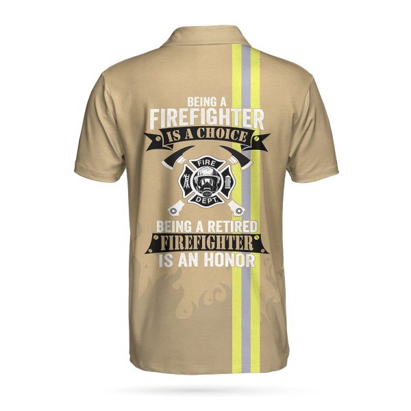 Being A Firefighter Is A Choice 3D All Over Printed Short Sleeve Polo Shirt