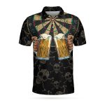 Darts And Beer That’s Why I’m Here 3D Short Sleeve Polo Shirt