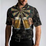 Darts And Beer That’s Why I’m Here 3D Short Sleeve Polo Shirt
