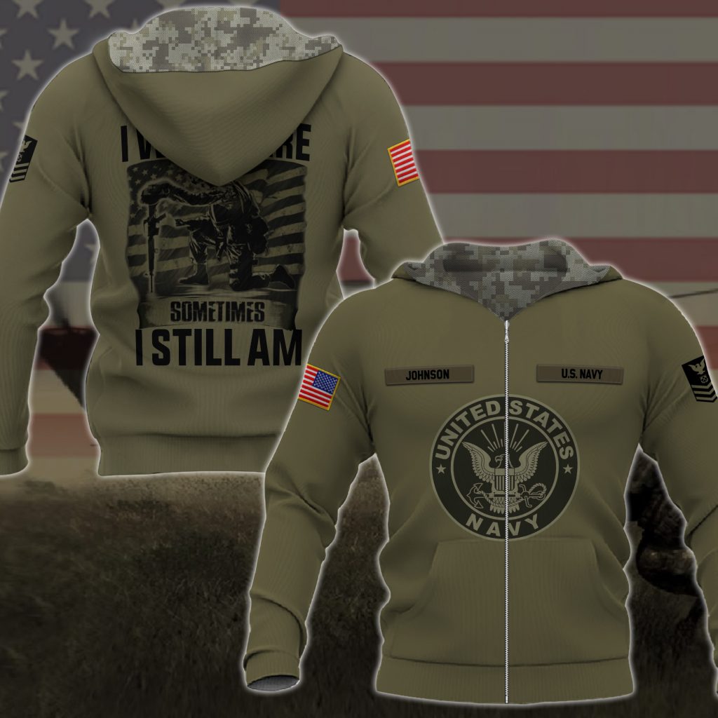 Us Navy I Was There Sometimes I Still Am Gifts For Father’S Day Custom Military Ranks Custom Hoodie Tshirt Baseball Jacket