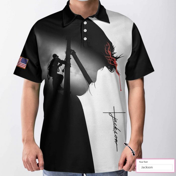 Personalized Electrician I Can Do All Things 3D Short Sleevepolo Shirt