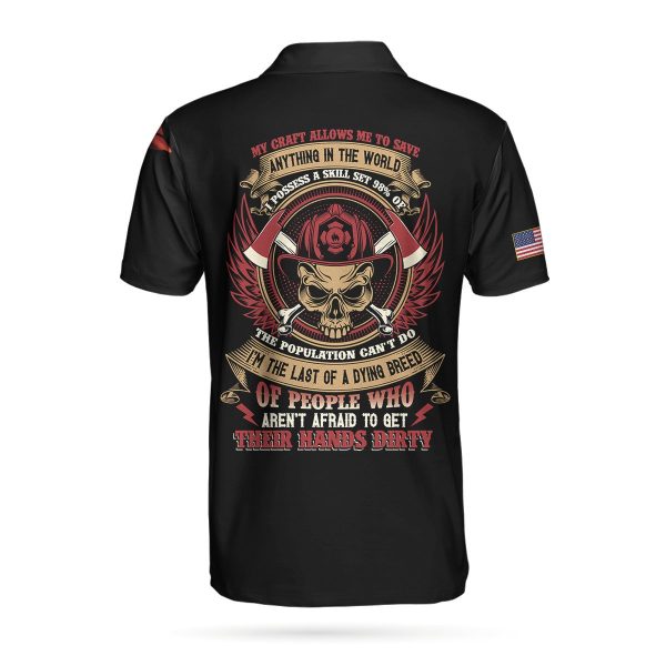 Firefighter My Craft Allows Me To Save Anything 3D Short Sleeve Polo Shirt