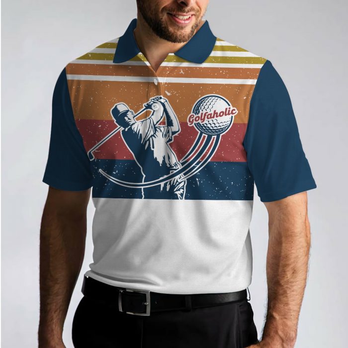 Never Underestimate An Old Man With A Golf Club Vintage 3D Polo Shirt