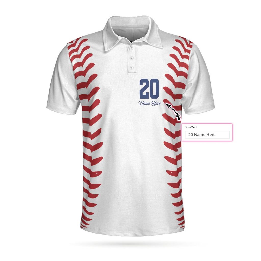 Personalized Baseball Name And Number 3D Aop Polo Shirt