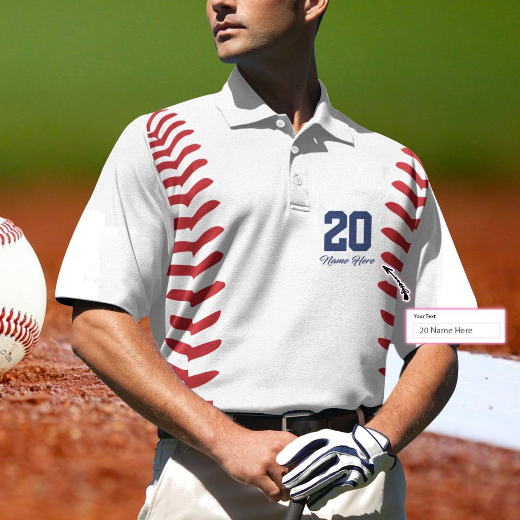 Personalized Baseball Name And Number 3D Aop Polo Shirt