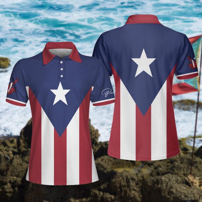 Puerto Rico Flag 3D Aop Polo Shirt