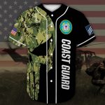 Custom Name Baseball Jersey United States Coast Guard All Over Printed