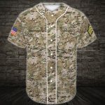 Custom Name Baseball Jersey US Army All Over Printed