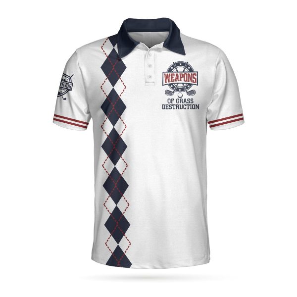 Golf Texture American Flag 3D AOP Polo Shirt
