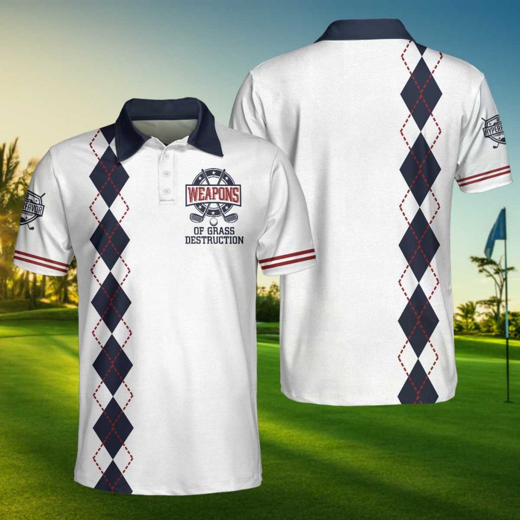 Weapons Of Grass Destruction Golf 3D Aop Polo Shirt