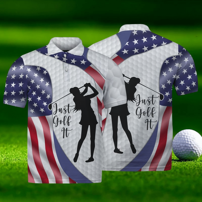 Ladies Golf Shirts – Just Golf Just For Happiness Polo Shirt