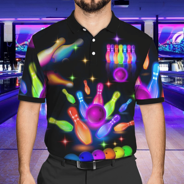 Bowling Shirt – Kingpins Skull Bowling Vintage Men’s Polo Shirt Gift For Bowling Lover