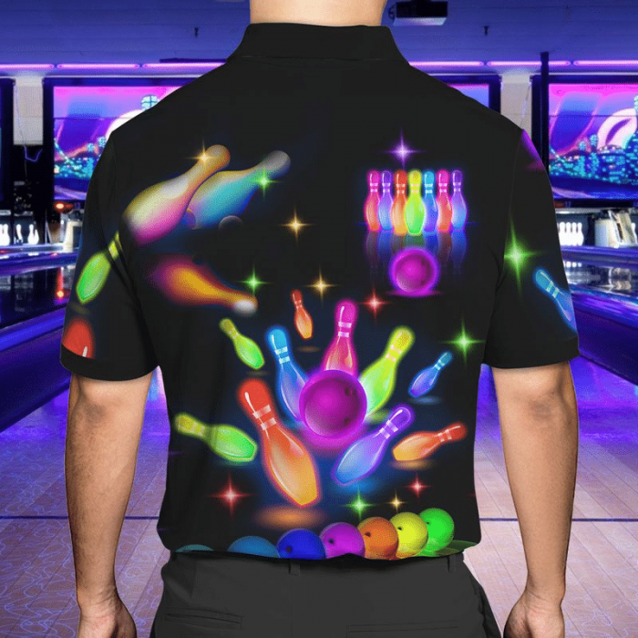 Bowling Pin Shirt – Just Need To Go Bowling Colorfull Polo Shirt
