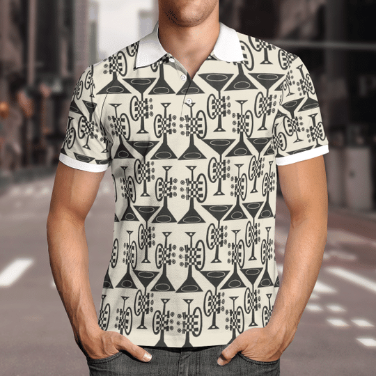Bowling Polo Shirt – Bowling And Beer Drinker Short Sleeve Shirts For Men