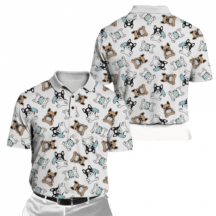 Funny Dog Shirts – Fall In Love With Dog Puppies Polo Shirt