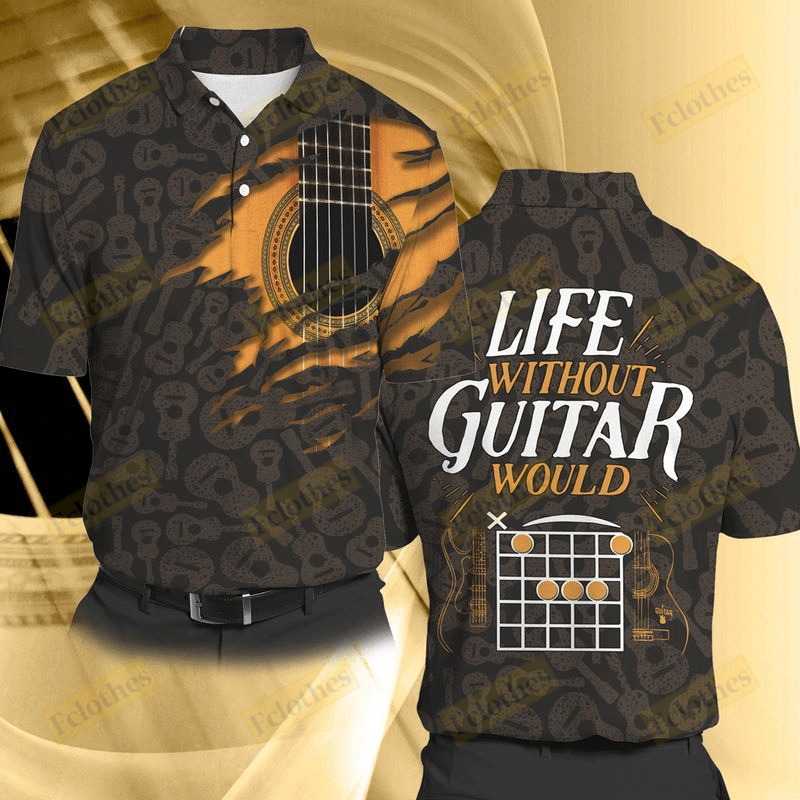 Guitar Shirt – Amazing Vintage Guitar Polo Shirt For Music Lover