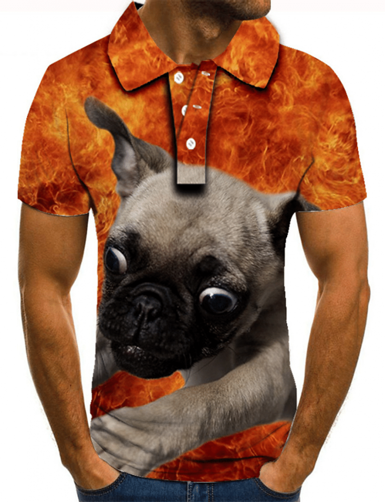 Dog Dad Shirt – Can A Man Fall In Love With A Dog Puppie Polo Shirt