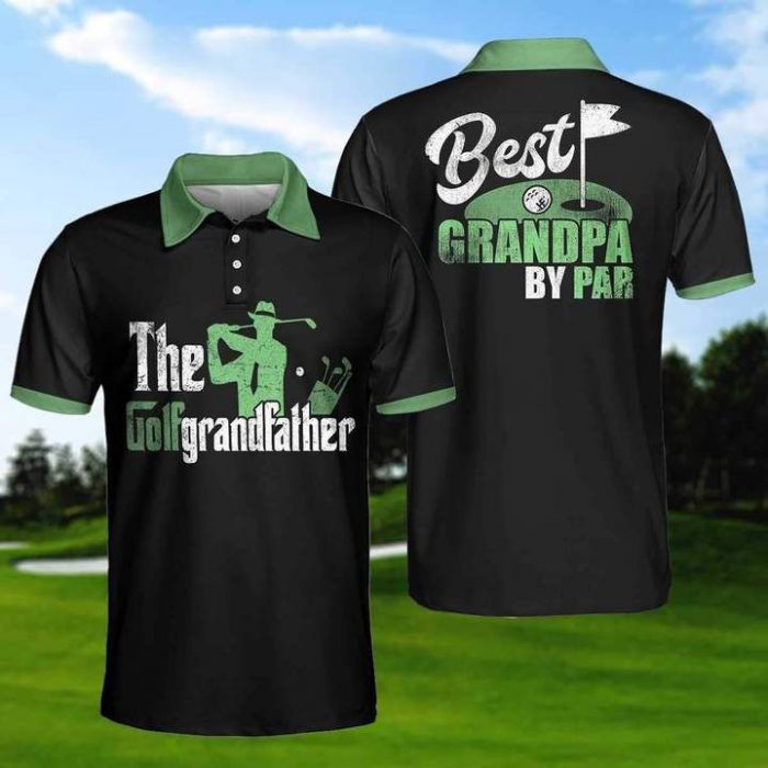 Best Golf Shirts – Best Grandpa By Par Golf Short Sleeve Polo Shirt Gift Idea For Men