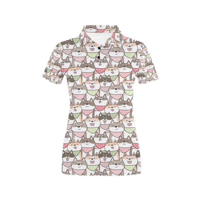 Shiba Inu Shirt – Shiba Inu Print Design Women’S Polo Shirt Gift For Dog Lover