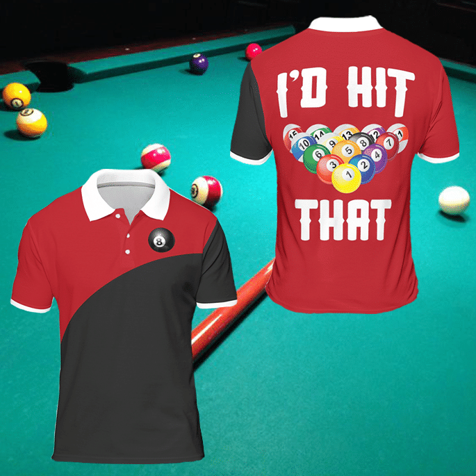 Billiard Shirt – Amazing Playing Billiard Snooker Balls Colorful Polo Shirt