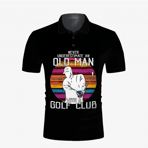 GOLF CLUB SHIRT – GOLF IS MY THERAPY POLO SHIRT FOR GOLFERS