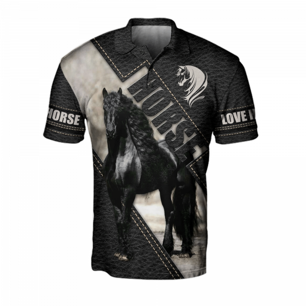 Horse Polo – Horse Animal Portrait Starry Night Styles Polo Shirt
