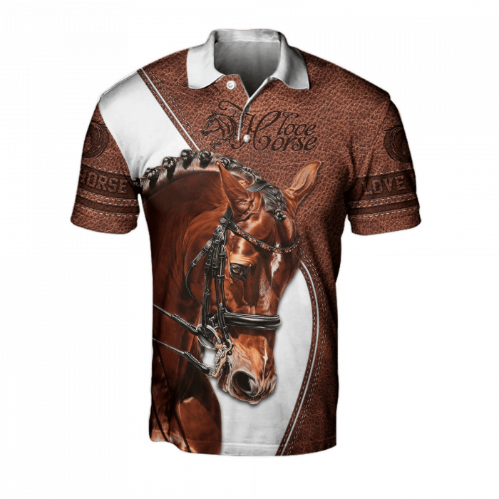 Mens Horse Shirt –  Unique Horse Gifts Horses Live To Ride Ride To Live Polo Shirt
