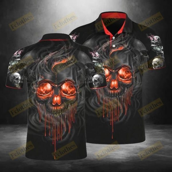 Skulls Polo Shirt – Skull Crazy Black Shirt Best Gift Idea For Men And Women