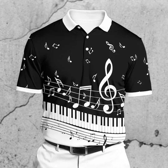Music Shirt – Gifts For Musicians Premium Unique Piano Ultra Soft And Comfort Polo Shirt