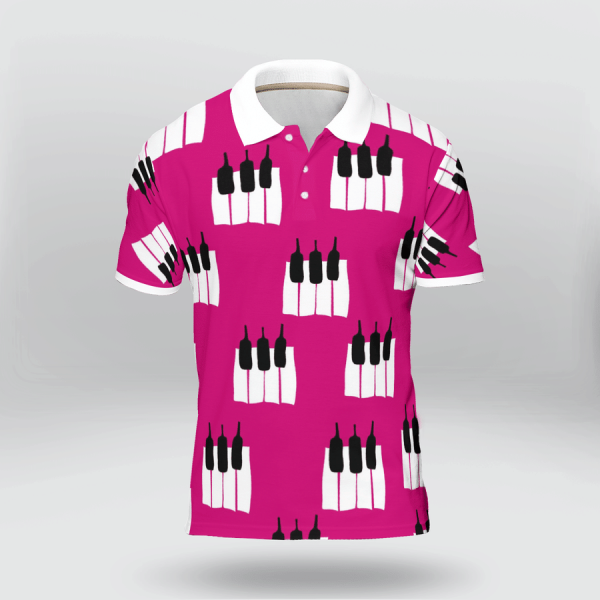 Keyboard Shirt – Where Words Fail Piano Key Speaks Music Amazing Polo Shirt