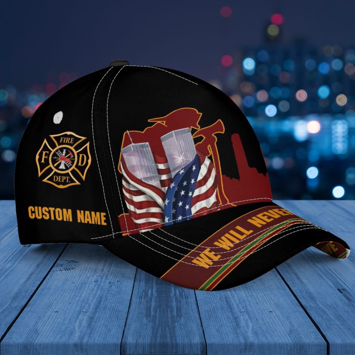 09/11 We Will Never Forget Firefighter Memorial 20Th 2021 Aop Baseball Cap Hat