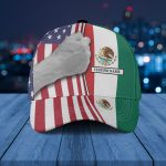 Custom Name Mexico Mexican Hand Nation Flag AOP Baseball Cap Hat