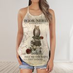 Owl Rose – Book Nerds Dont Get Old They Become Rare Fare Criss-Cross Tank Top
