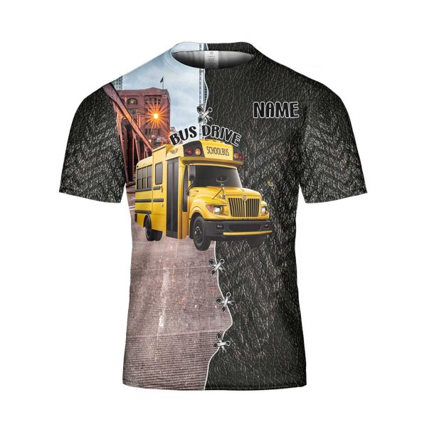 I Wash 40-60 Screaming In A Mirror Shool Bus Driver AOP 3D T-Shirt