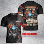 GodoPrint Custom Name Real Welder T-shirt for Men, Funny Braze Engineer Welding Shirt 3D, Welder Gift, Welder Shirt