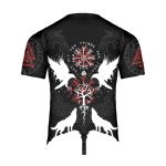 GodoPrint Custom Name Ravens Wolf Tree Root Viking T-shirt 3D, Viking Shirts for Men and Women, Love Vikings Gift