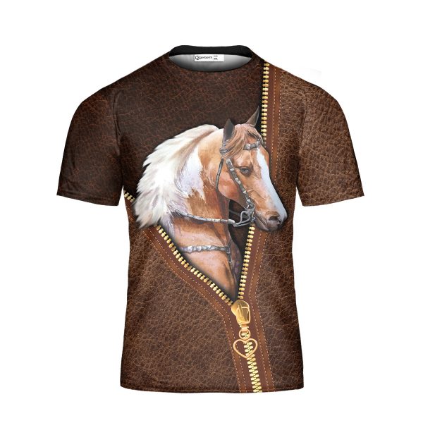 GodoPrint Life Without Horses T-Shirt 3D, AOP Horse Shirt for Women, Horse Girl Shirt, Horse Lover Horse Rider Gift