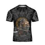 GodoPrint Custom Never Underestimate Old Man Viking T-Shirt 3D, Viking Shirt for Men, Father’s Birthday Vikings Gift