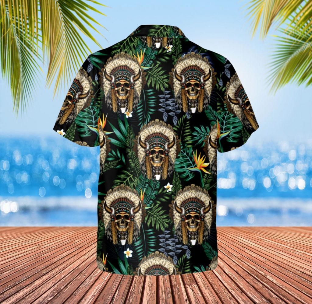 Godoprint Native American Hawaiian Shirt Unisex, Mens Hawaiian Shirts Short Sleeve Casual, Native Indian Women Aloha Shirt