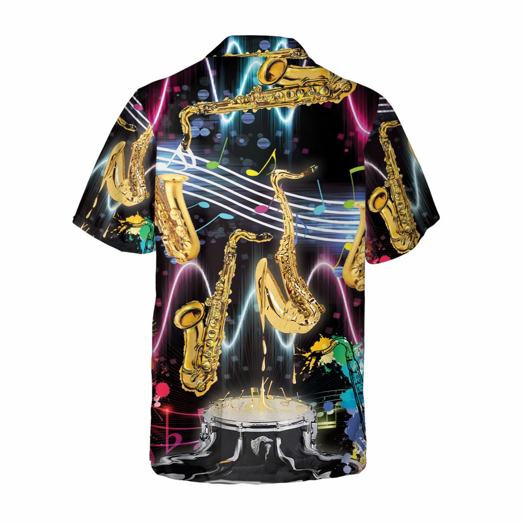 Godoprint Saxophone Is My Life Love Saxophone Hawaiian Shirt For Men Tee Gift For Music Instrument Player Musician