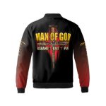 Jesus Is My Savior Casual Button Shirt Jesus Cross Man Of God Fleece Bomber Jacket