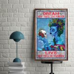 Dream As If You’ll Live Forever Live As If You’ll Die Tomorrow Poster Sugar Skull Girl Wall Art Prints Home Decor