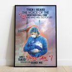 Nurses I Hear the Voice Of Lord Saying Whom Shall I Send – Saved The World Poster Unframed