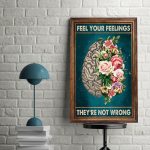 Mental Health Awareness Month Be Kind To Your Mind Wall Art Decor Poster Unframed