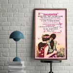 Mom to Daughter Breast Cancer Warrior Wall Art Poster Unframed